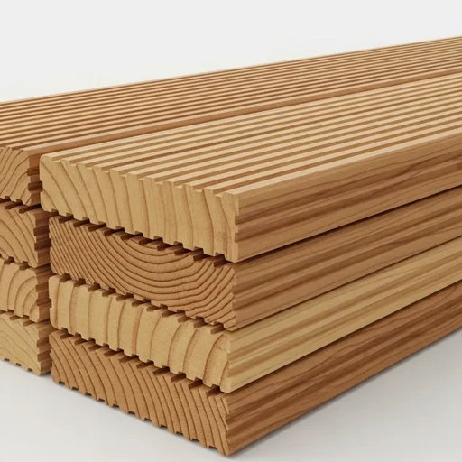 Доска террасная лиственница вельвет 45*90*3000, сорт Э (0,27м2)